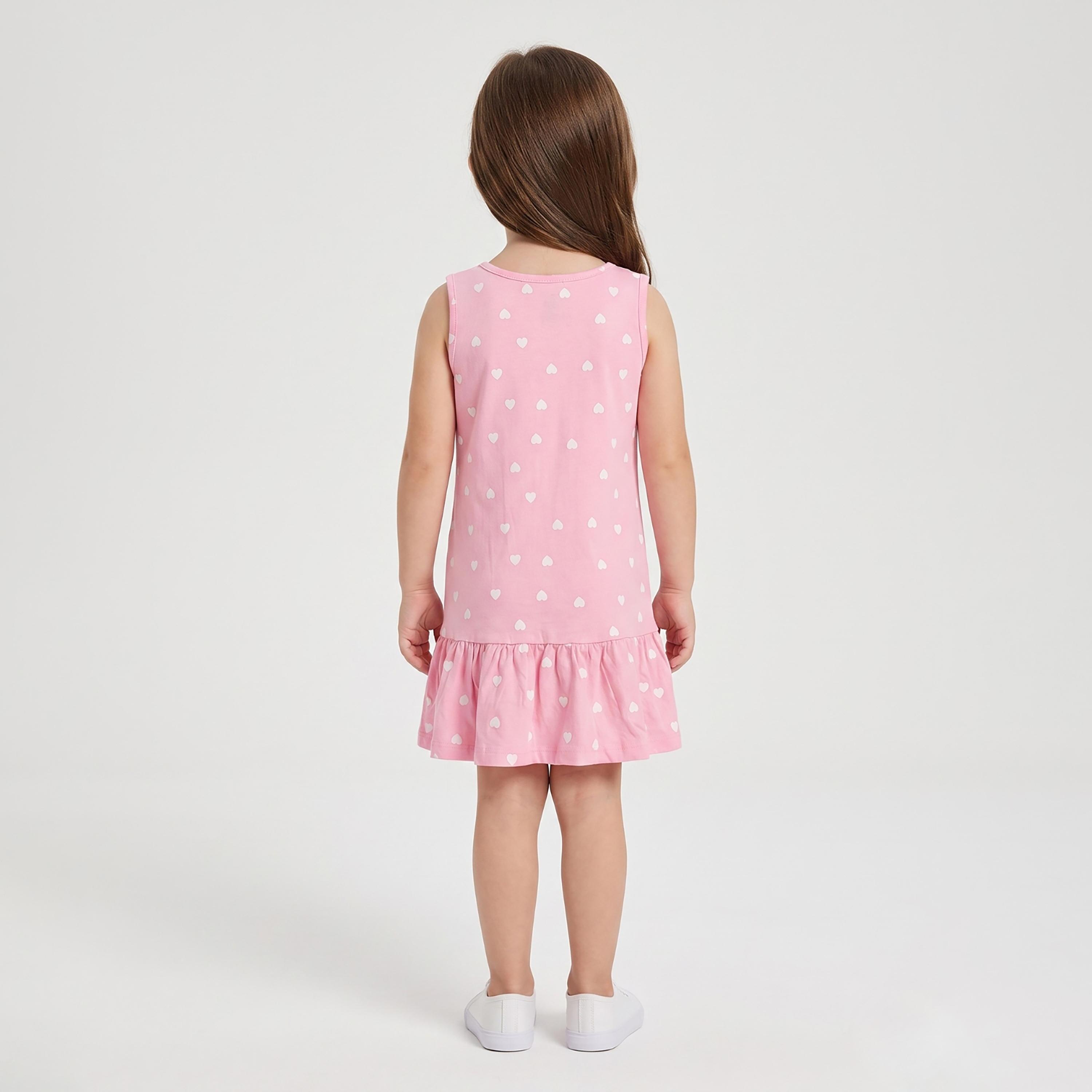 فستان بدون أكمام بطبعة قلوب من بيبي كلو-girls-clothing-dressesandjumpsuits-image-2