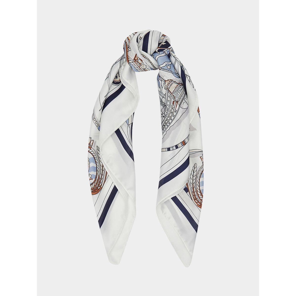 Styli Nautical Print Neck Scarf-women-winterwear-scarves-image-1