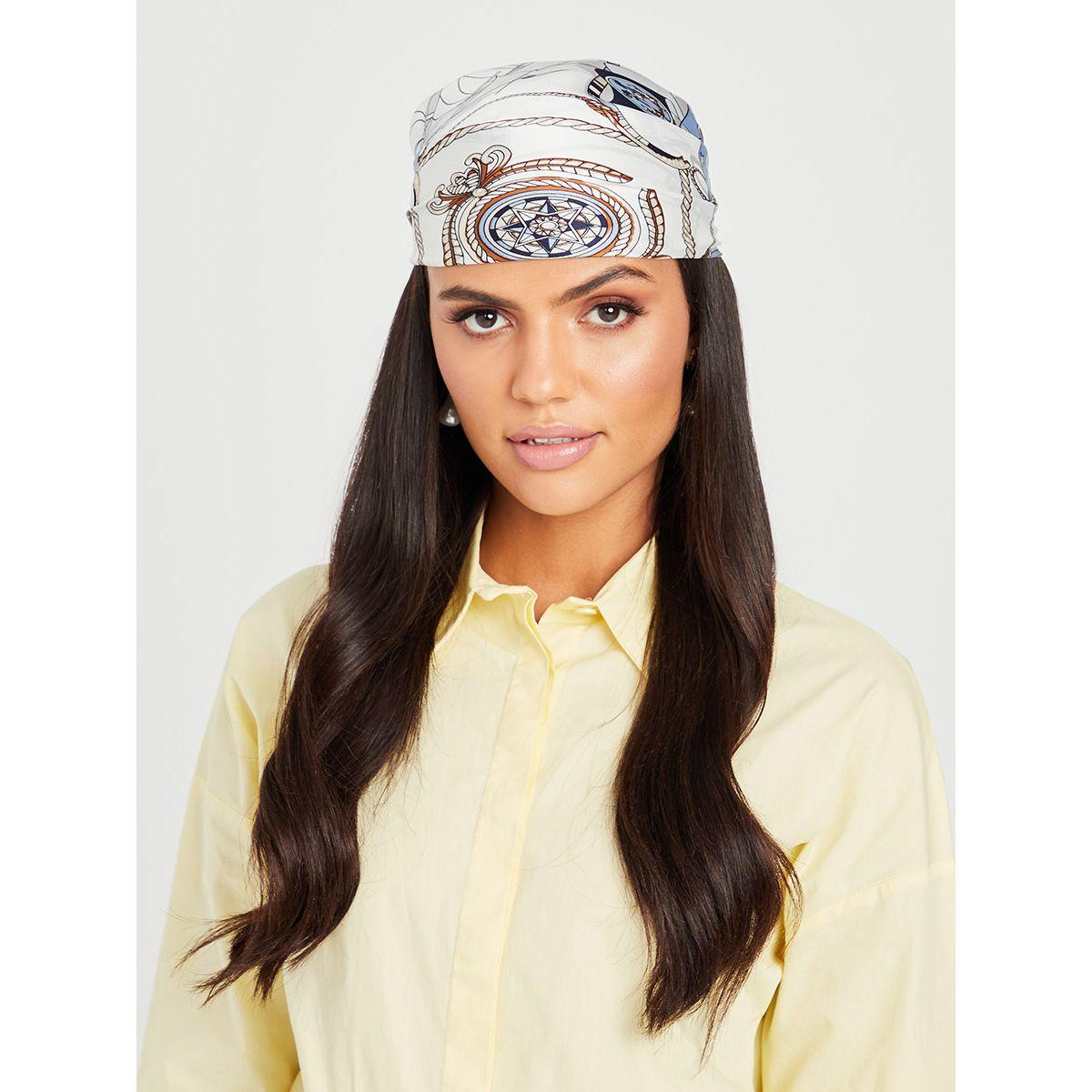 Styli Nautical Print Neck Scarf-women-winterwear-scarves-image-2