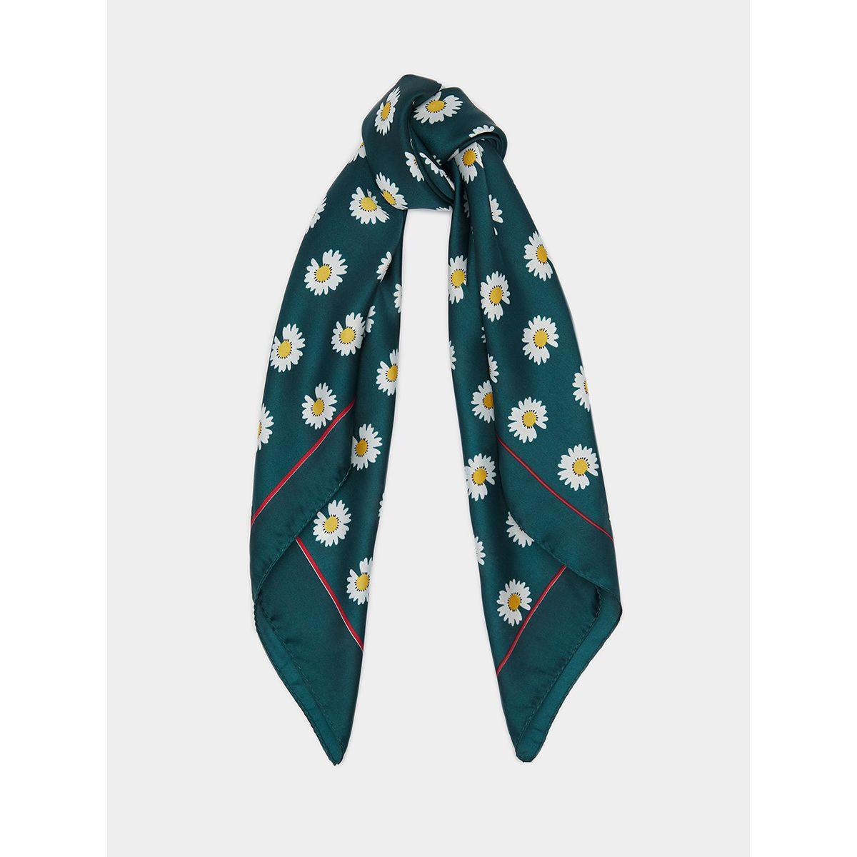 Styli Sunflower Print Neck Scarf-women-winterwear-scarves-image-1