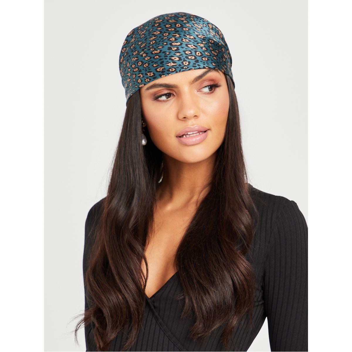 Styli Set of 2 - Plain and Animal Print Neck Scarf-women-winterwear-scarves-image-2