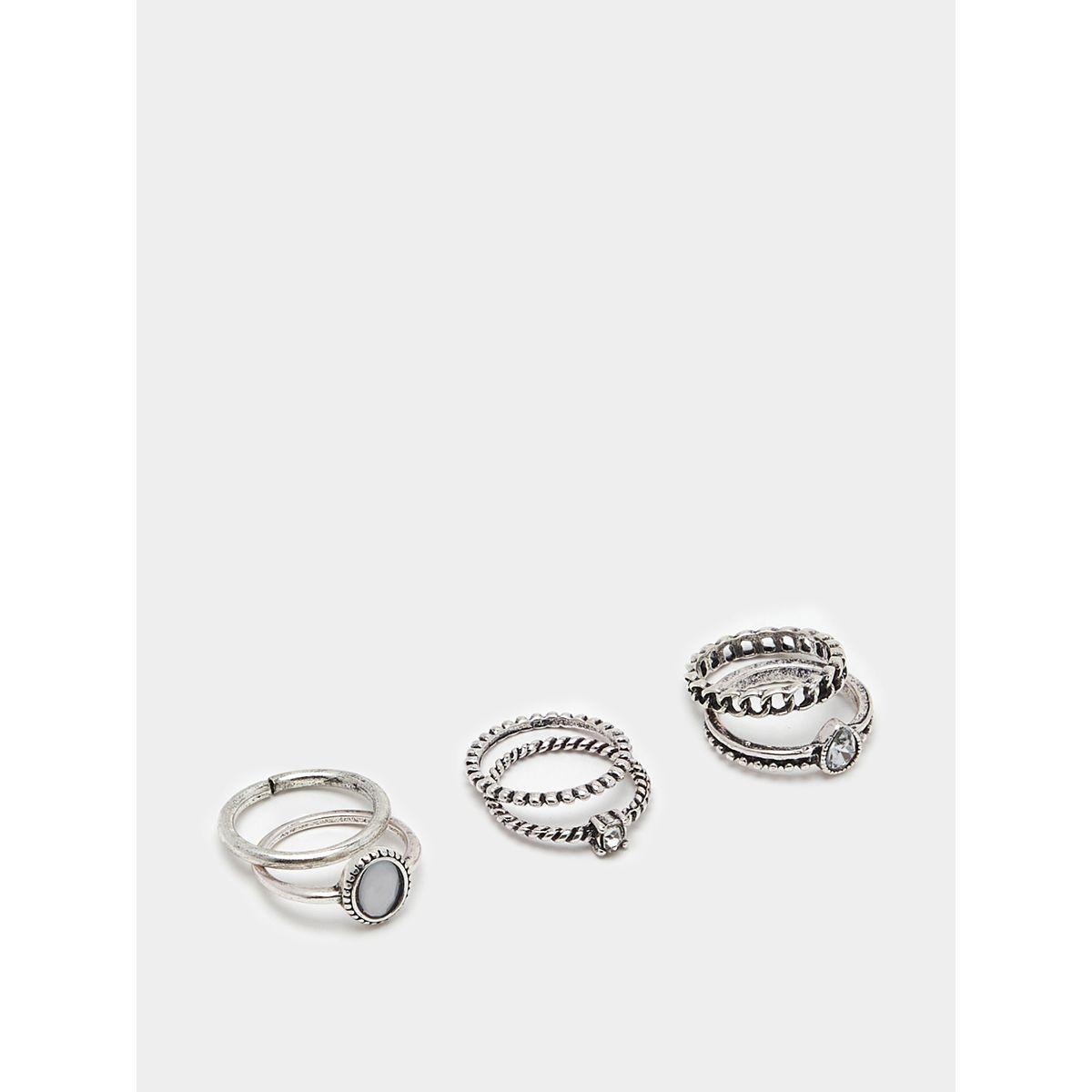 Styli Set of 6 - Textured Rings-women-watchesandjewellery-jewellery-rings-image-3