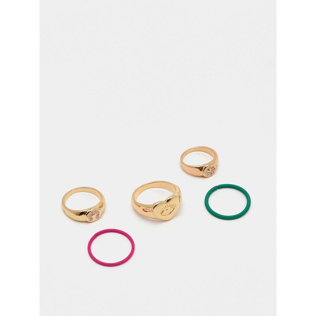 مجموعة من 6 خواتم عصرية من ستايلي-women-watchesandjewellery-jewellery-rings-image-2
