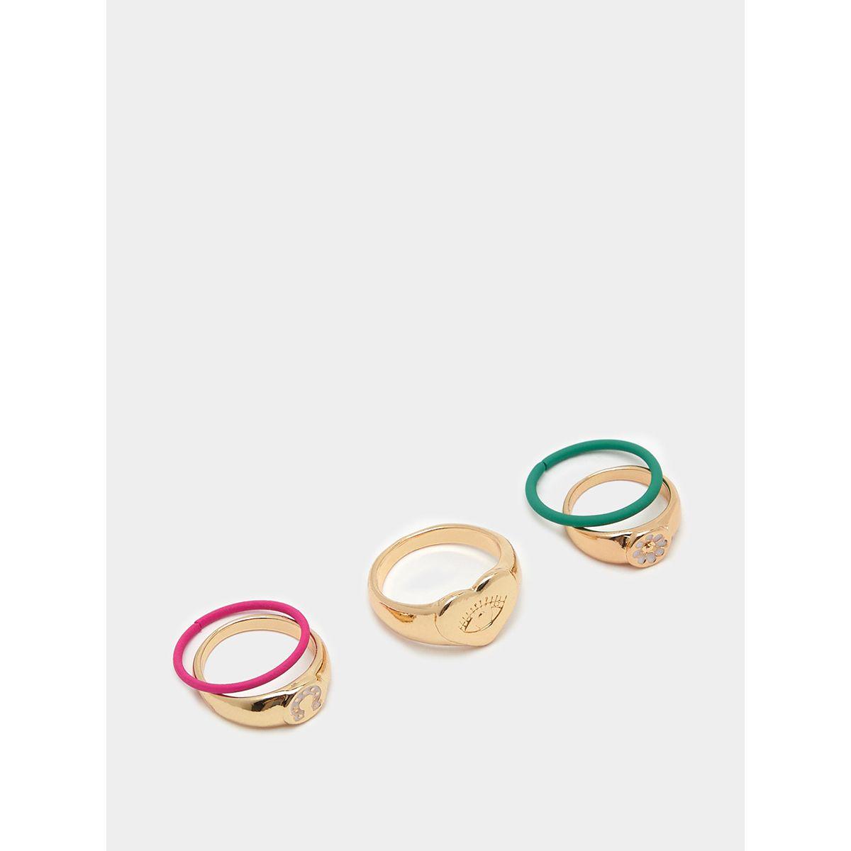 مجموعة من 6 خواتم عصرية من ستايلي-women-watchesandjewellery-jewellery-rings-image-4