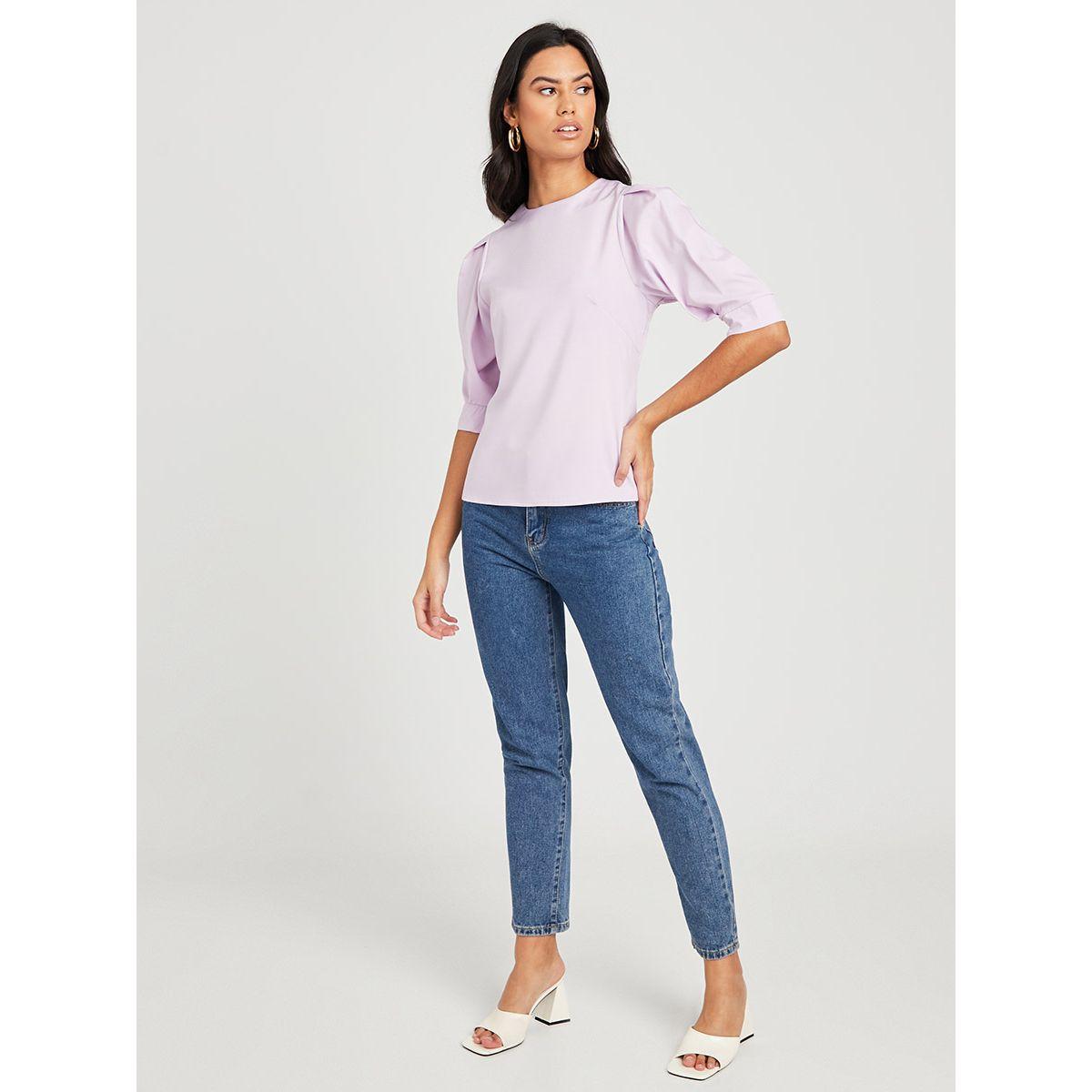 بلوزة باكمام قصيرة-women-clothing-shirtsandblouses-blouses-image-2