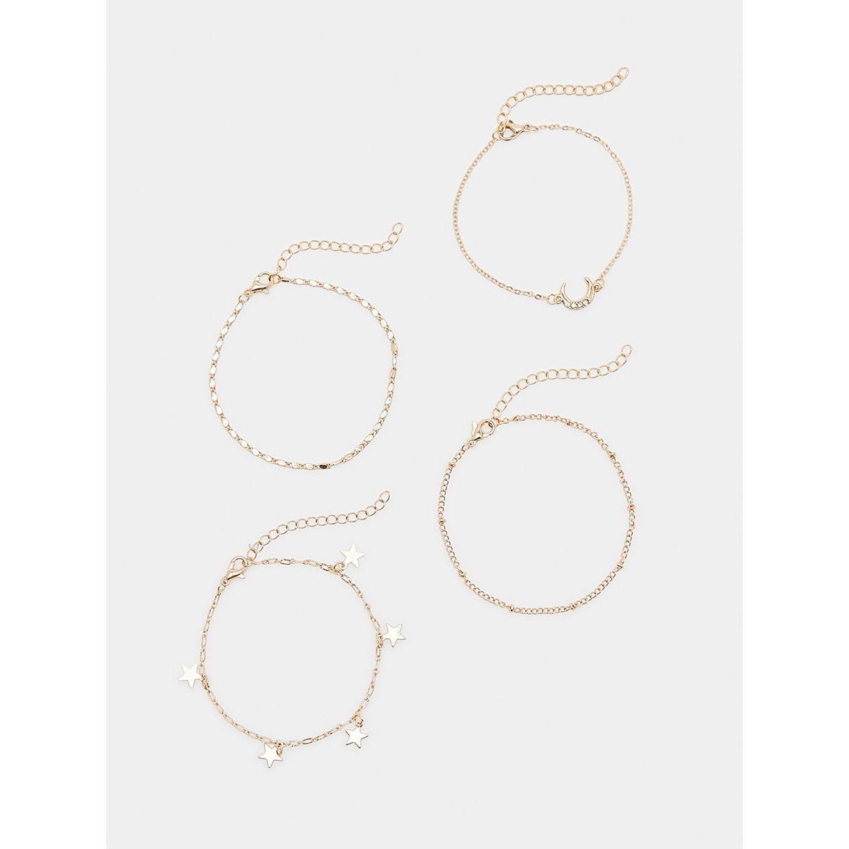 مجموعة من 4 أساور يد عصرية من ستايلي-women-watchesandjewellery-jewellery-banglesandbracelets-image-1