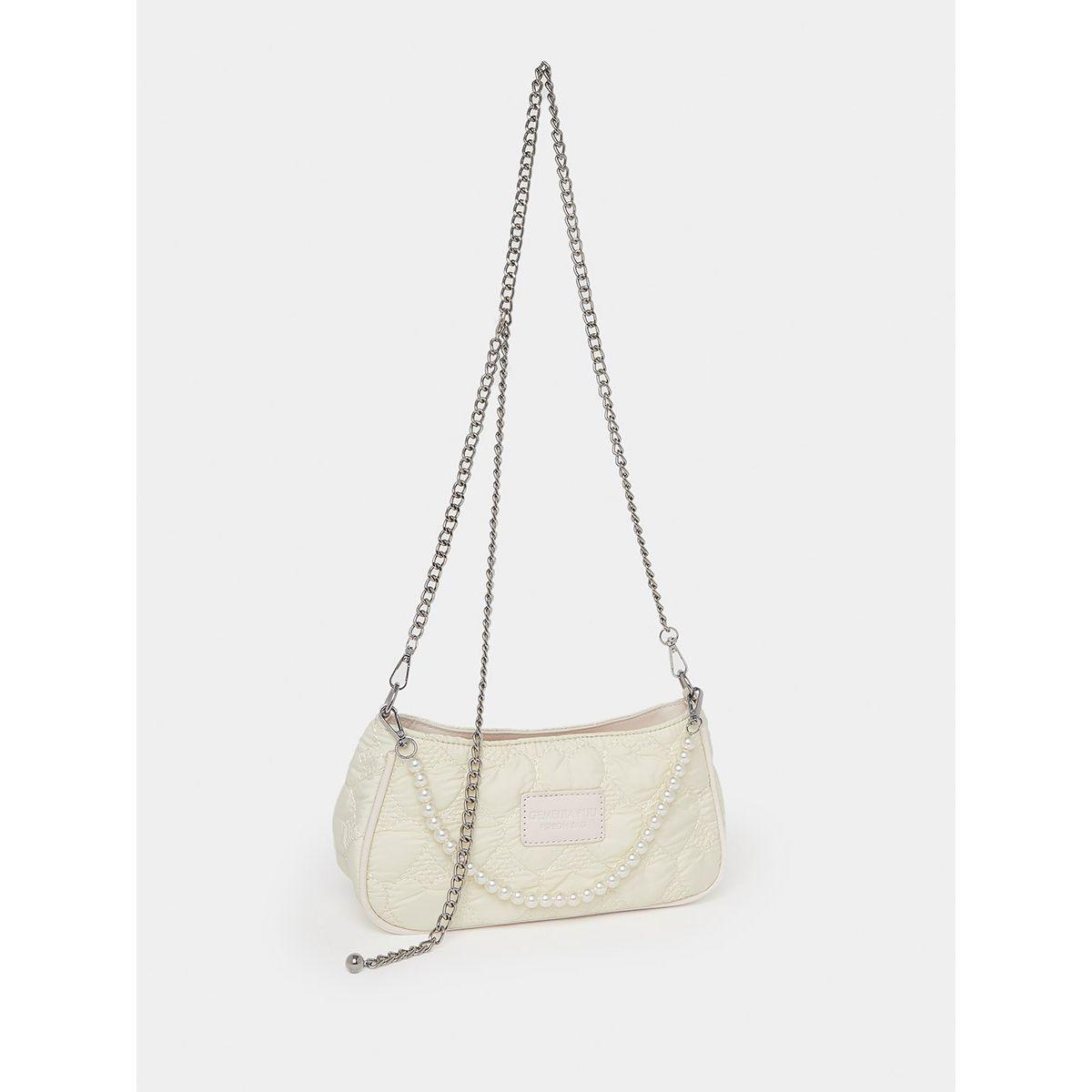 Styli Stitch Detail Zip Closure Shoulder Bag-women-bagsandwallets-handbags-image-1