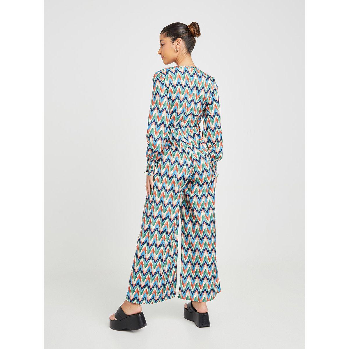 Styli Long Sleeves V Neck Abstract Print Wide Leg Jumpsuit-women-clothing-jumpsuits-image-4