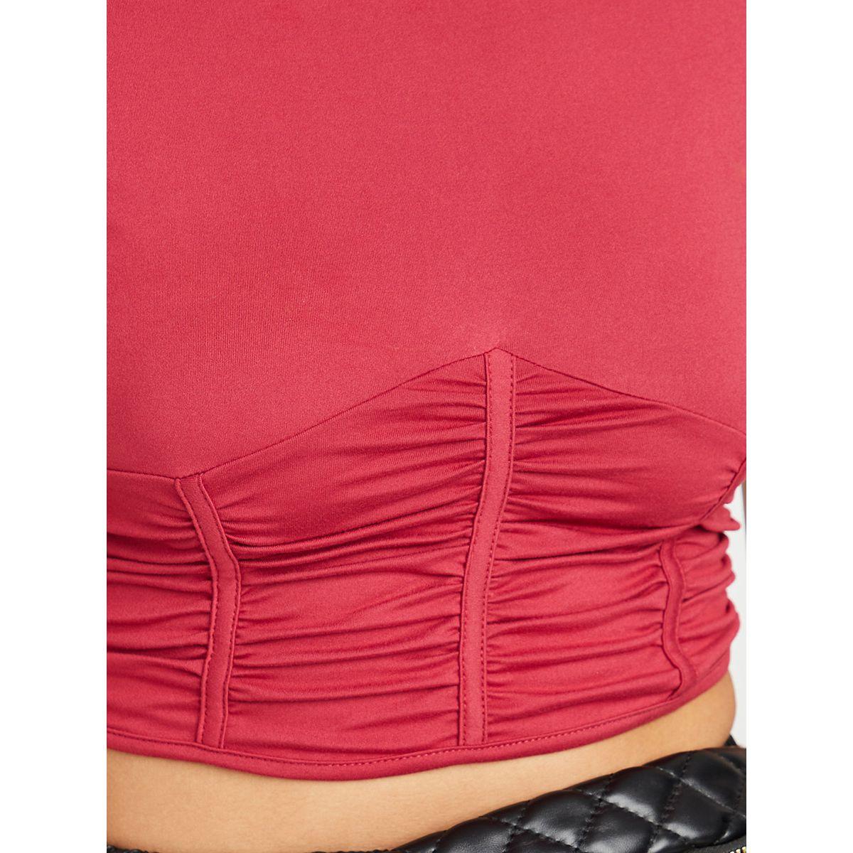 Styli Short Sleeves Corset Fit Crop T-shirt-women-clothing-tshirts-image-3