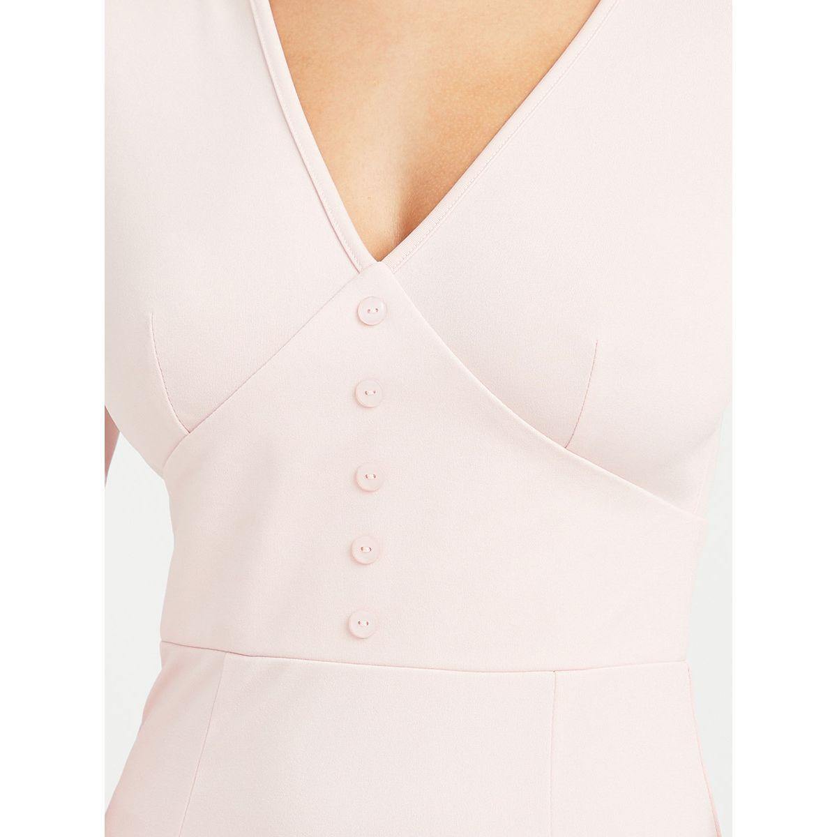 Styli Long Sleeves Button Detail Woven Bodycon Mini Dress-women-clothing-dresses-image-5