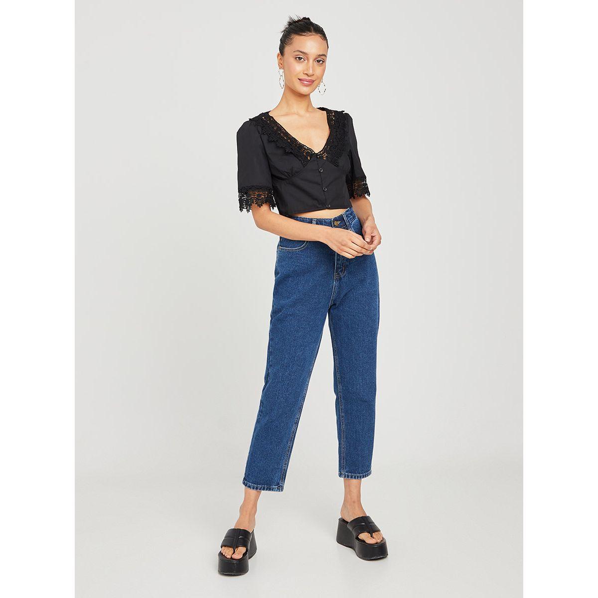 بلوزة قصيرة باكمام قصيرة من ريد تايب-women-clothing-shirtsandblouses-blouses-image-2
