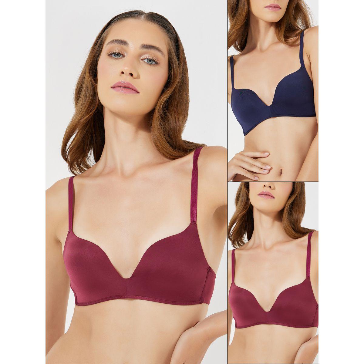 مجموعة من 2 صدرية مبطنة بياقة عميقة-women-clothing-lingerie-bras-image-1