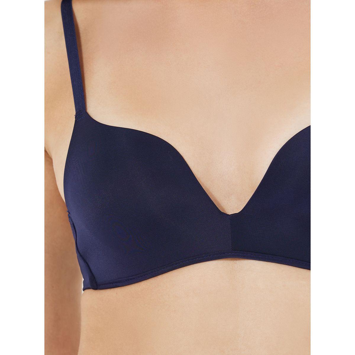 Styli Pack of 2 - Padded Non Wired Plunge Bra-women-clothing-lingerie-bras-image-3