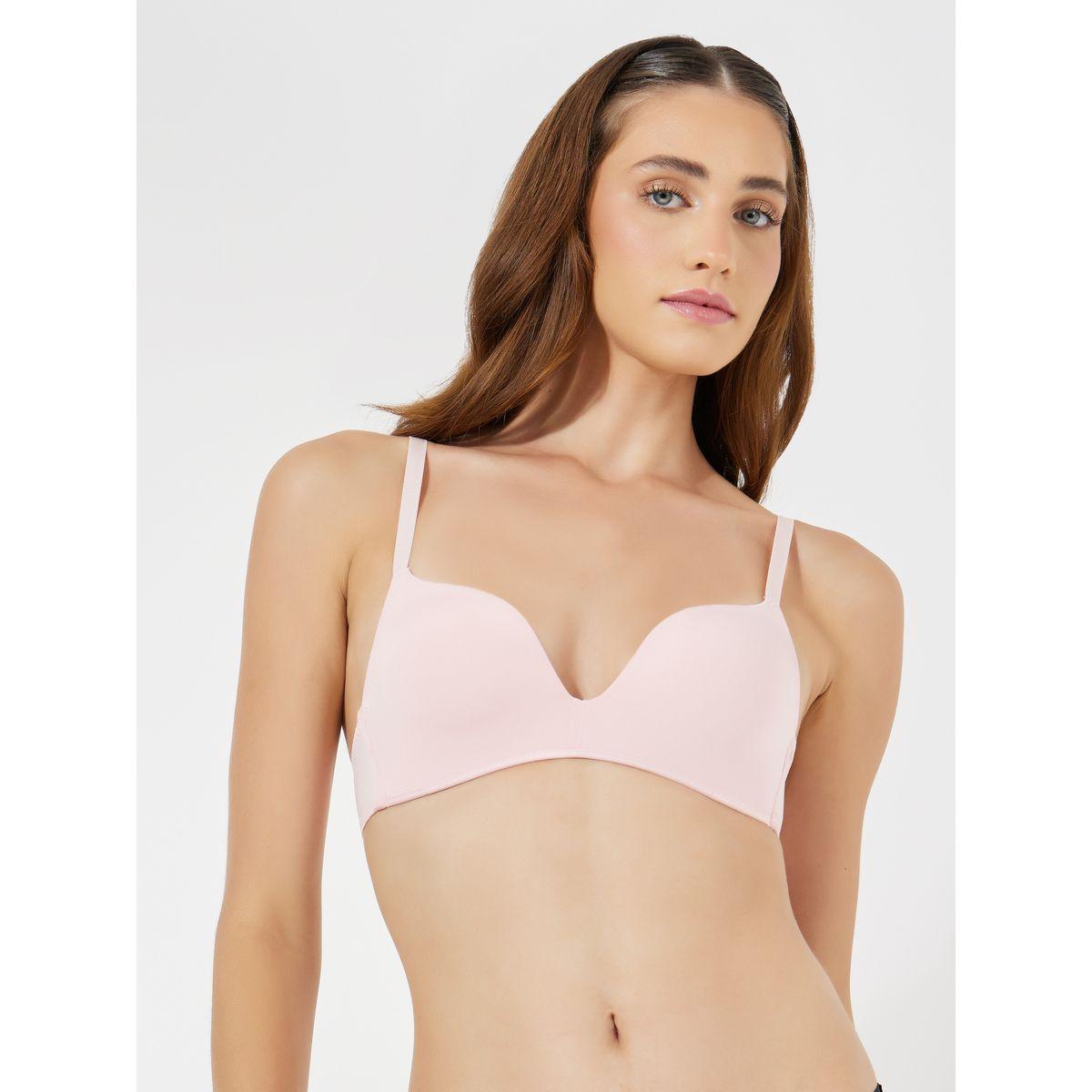 Styli Pack of 2 - Padded Non Wired Plunge Bra-women-clothing-lingerie-bras-image-2