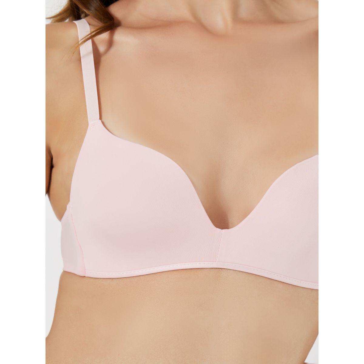 Styli Pack of 2 - Padded Non Wired Plunge Bra-women-clothing-lingerie-bras-image-3