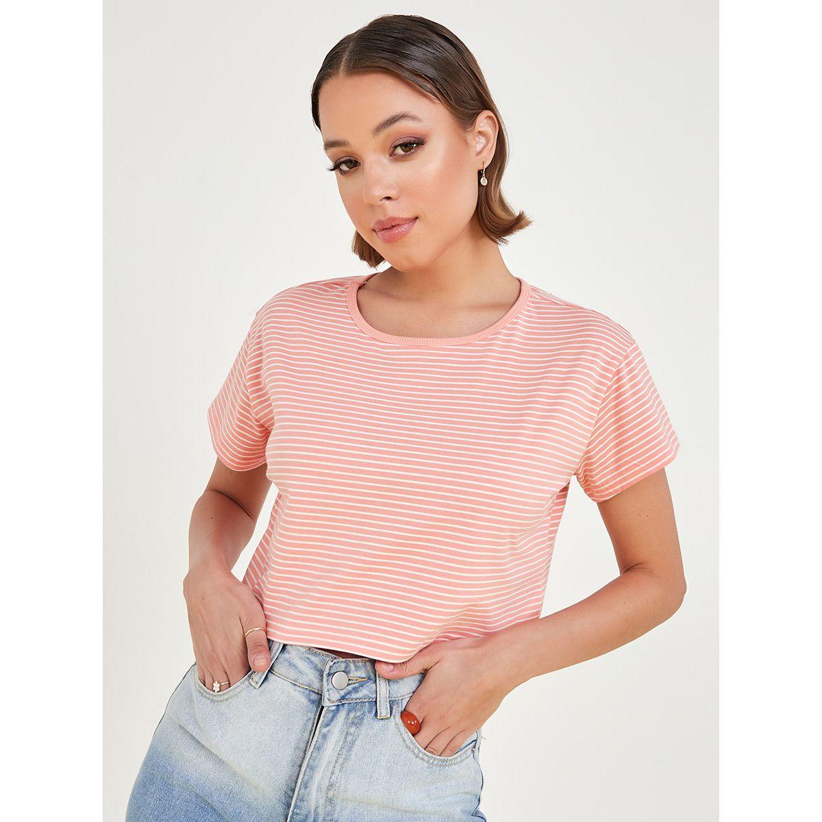 تيشيرت قصير باكمام قصيرة من ريد تايب-women-clothing-tshirts-image-1
