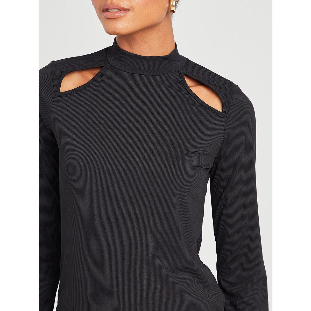 بلوزة مضلعة باكمام طويلة من ريد تايب-women-clothing-shirtsandblouses-blouses-image-3