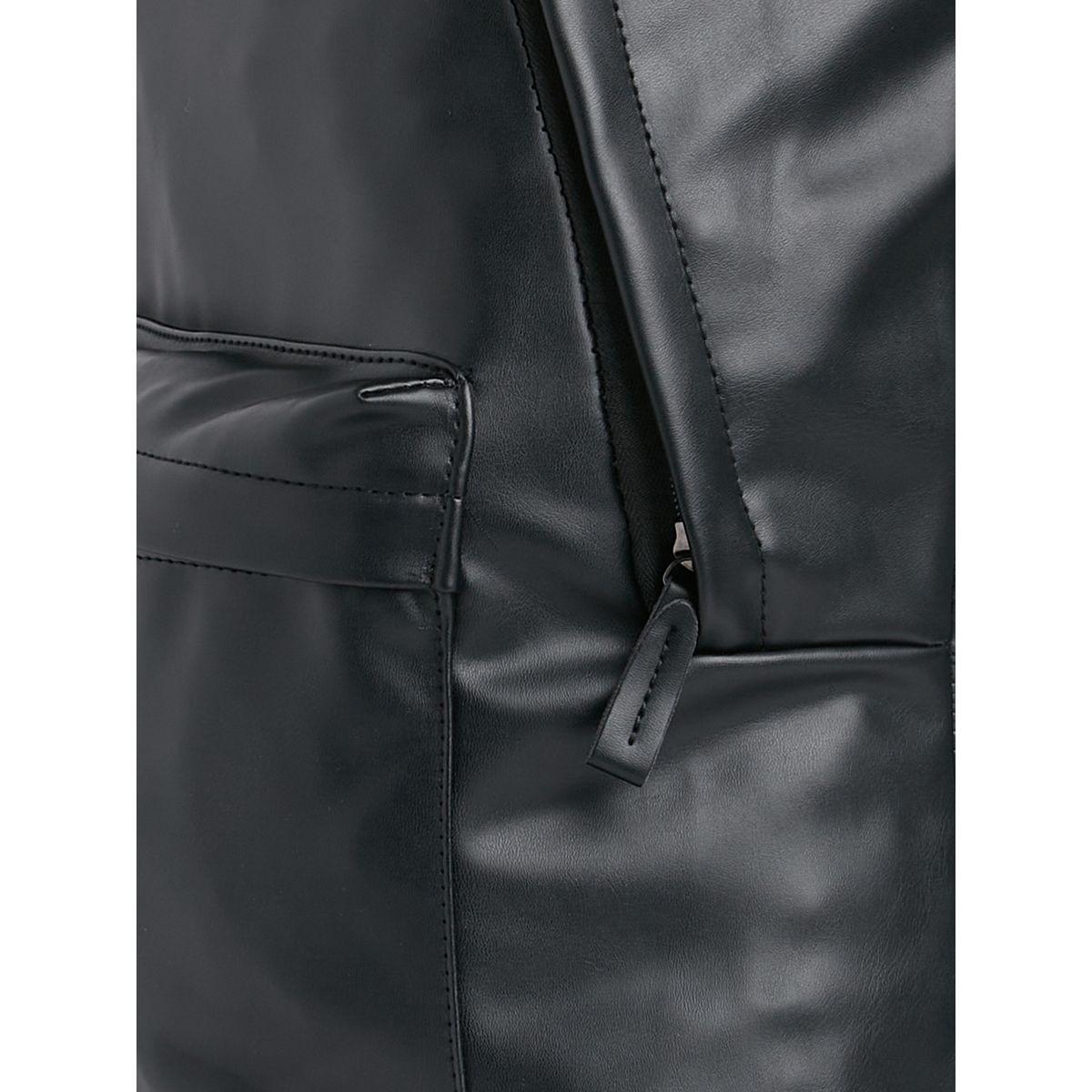 Styli PU Leather Backpack with Zip Closure Compartment-men-bags-image-5