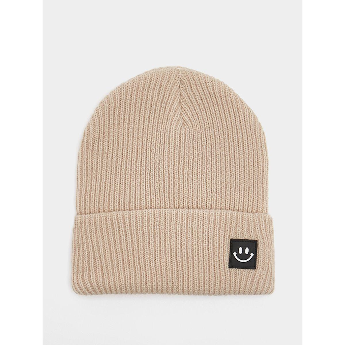 Styli Unisex Solid Knit Beanie-men-caps-image-1