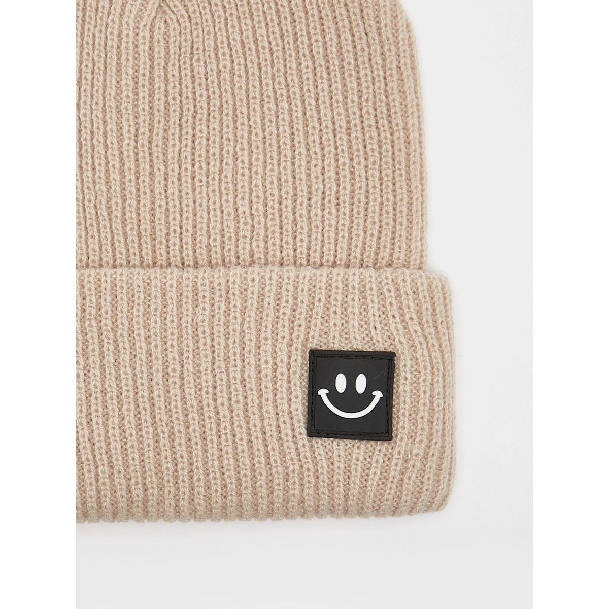 Styli Unisex Solid Knit Beanie-men-caps-image-4