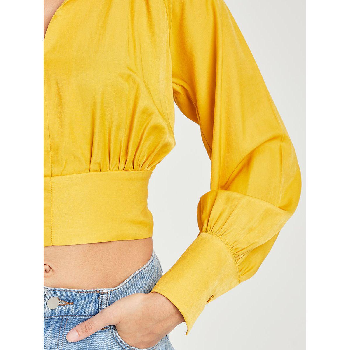 بلوزة قصيرة باكمام طويلة من ريد تايب-women-clothing-shirtsandblouses-blouses-image-4