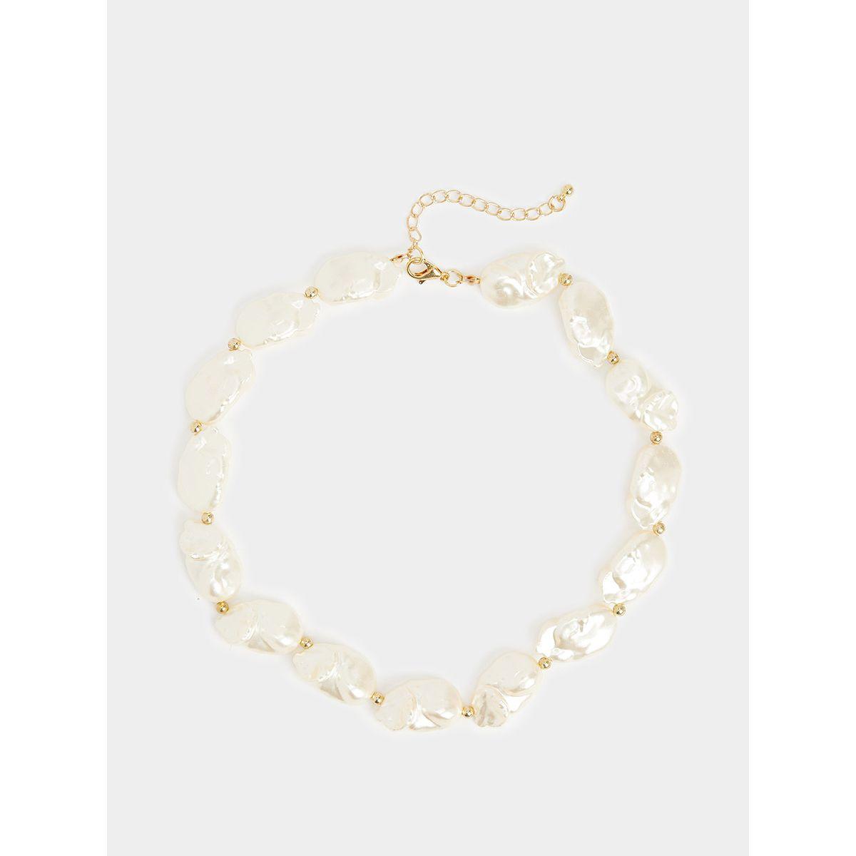 Styli Set of 2 - Textured Pearl Detail Short Necklace-women-watchesandjewellery-jewellery-necklacesandpendants-image-3
