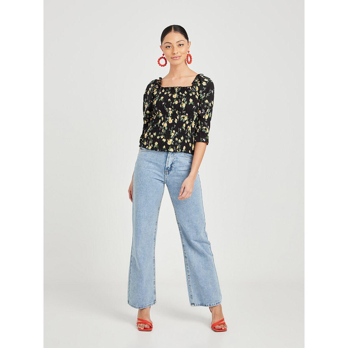 بلوزة مطبعة بزهور من ريد تايب-women-clothing-shirtsandblouses-blouses-image-2