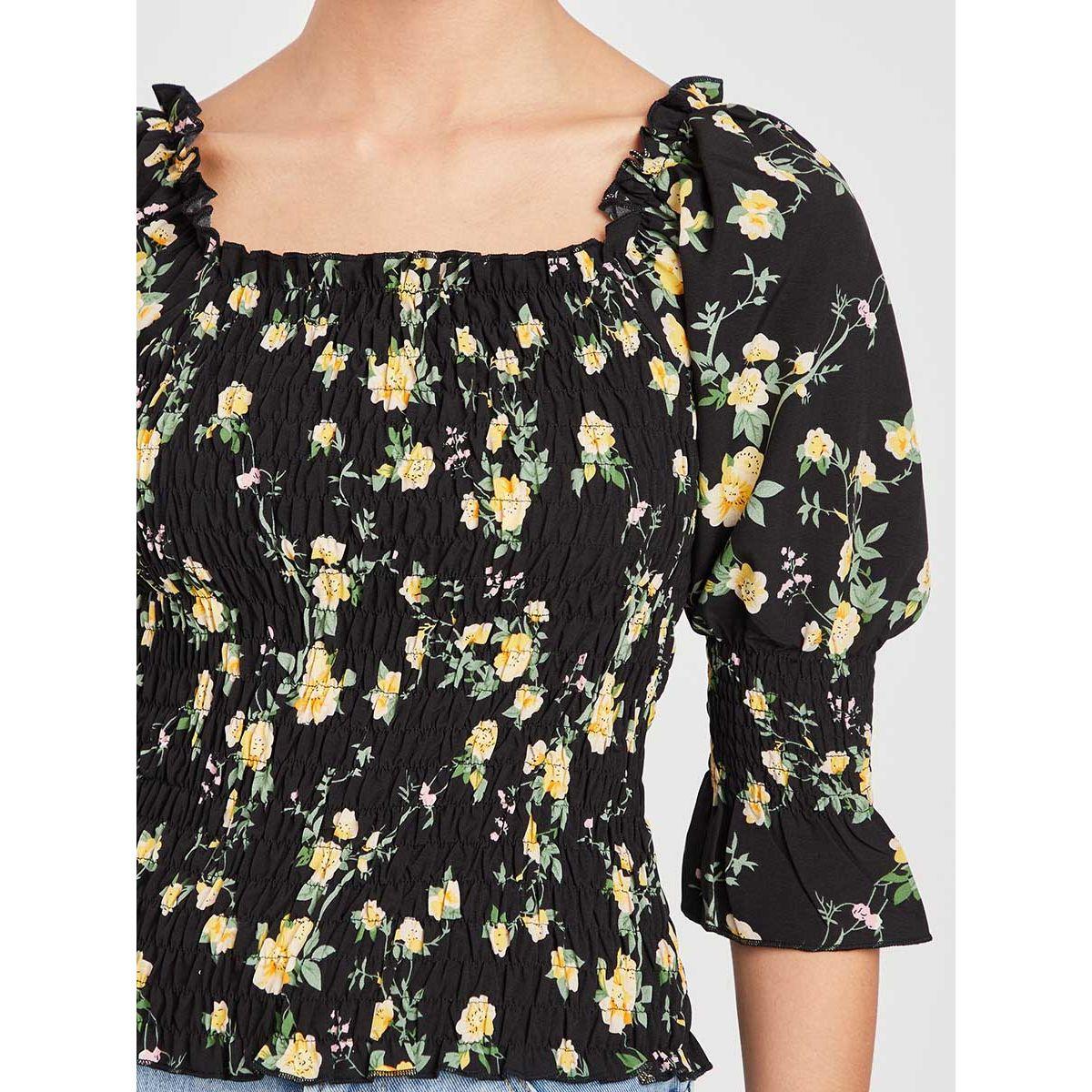بلوزة مطبعة بزهور من ريد تايب-women-clothing-shirtsandblouses-blouses-image-3