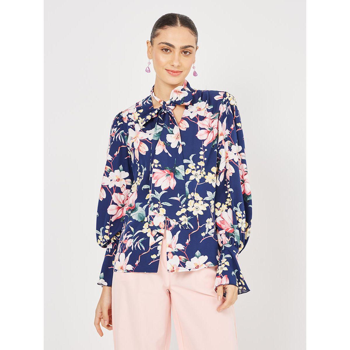بلوزة باكمام بالون من ريد تايب-women-clothing-shirtsandblouses-blouses-image-1