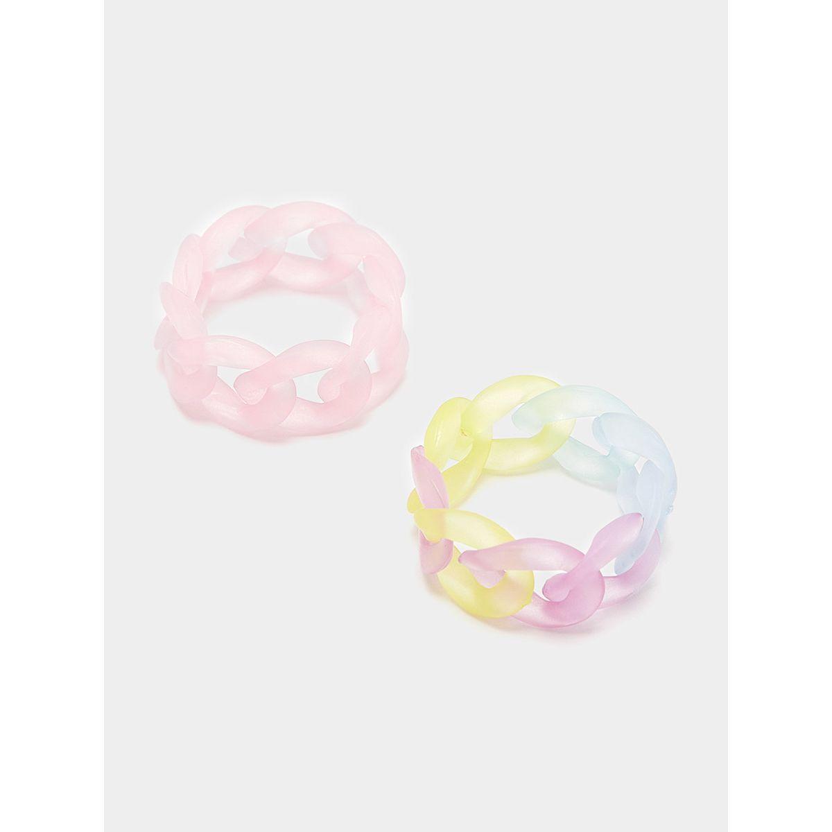 Styli Set of 2 - Resin Link Ring-women-watchesandjewellery-jewellery-rings-image-2