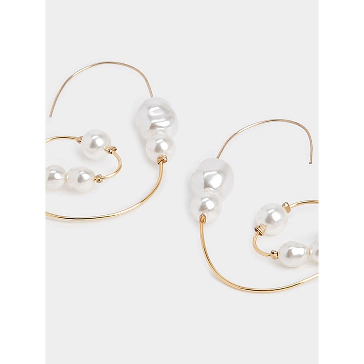 Styli Pearl Detail Earrings-women-watchesandjewellery-jewellery-earrings-image-3