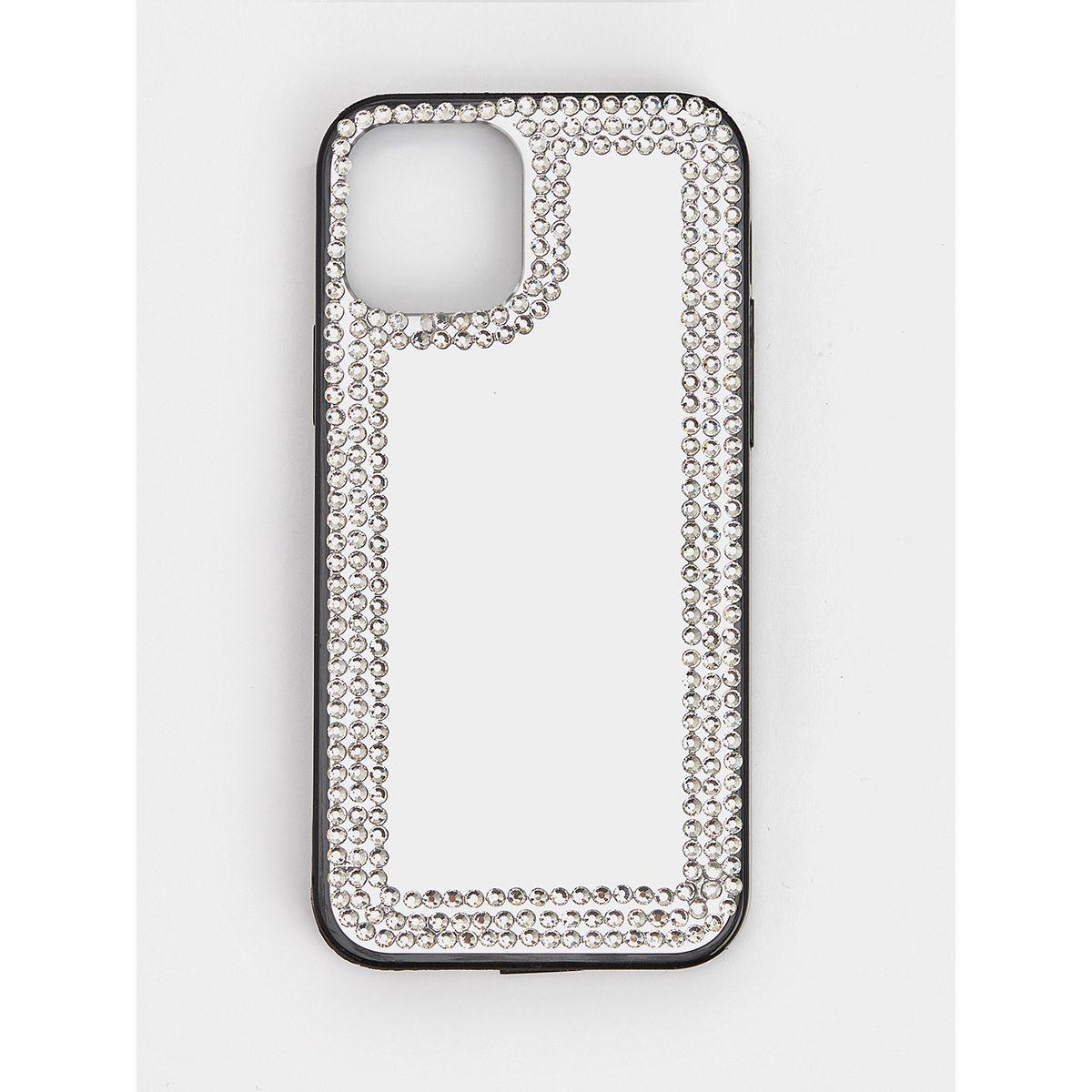 Styli Rhinestone Detail Mirror Phone Case-electronics-phones-image-2