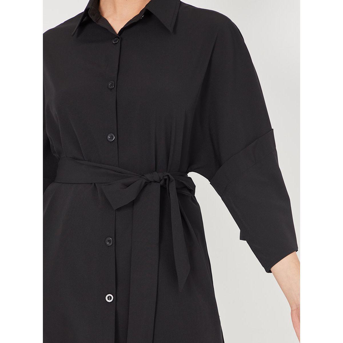 بلوزة طويلة برباط خصر-women-clothing-shirtsandblouses-shirts-image-3