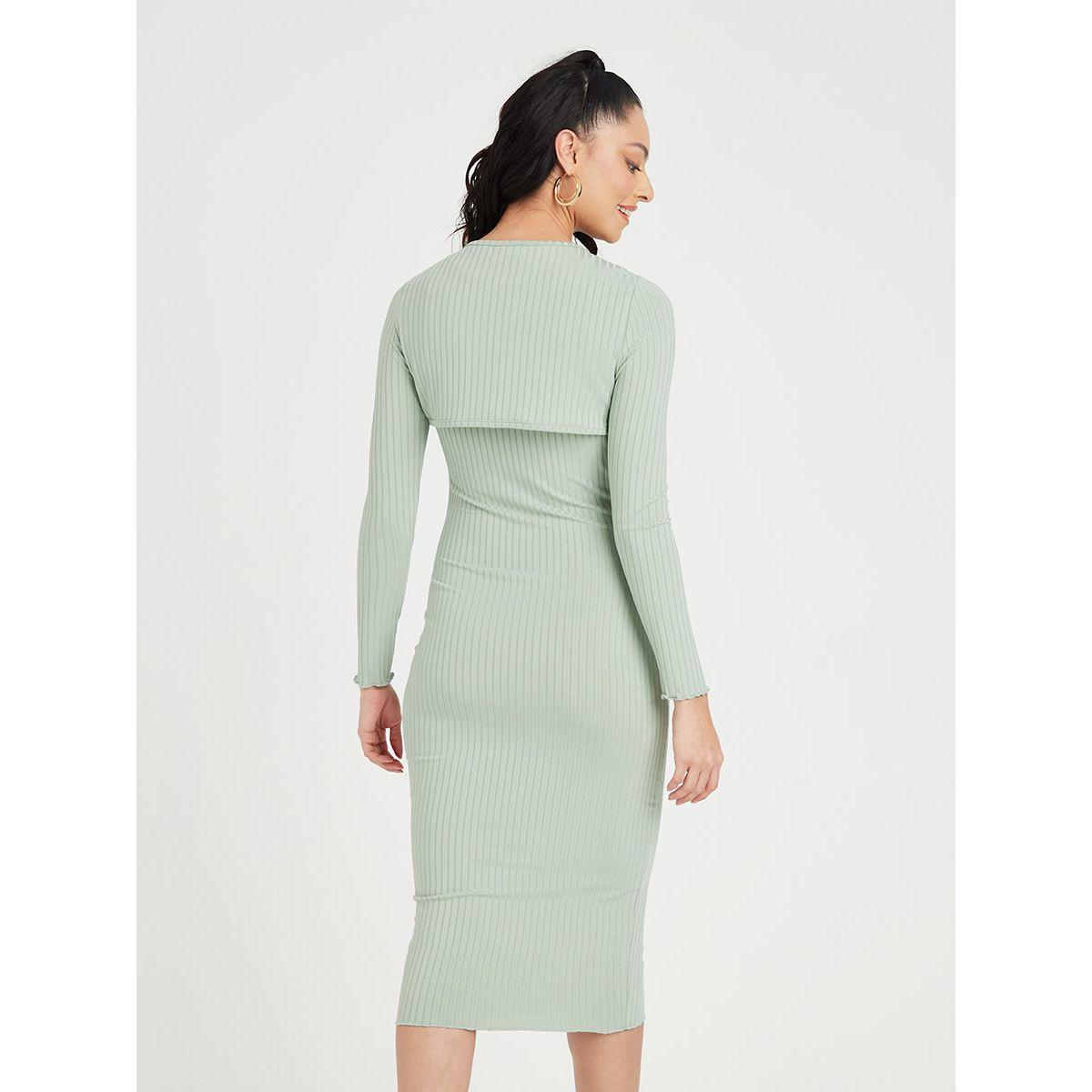 Styli Strappy Ribbed Bodycon Midi Dress with Removable Crop Top-women-clothing-dresses-image-5
