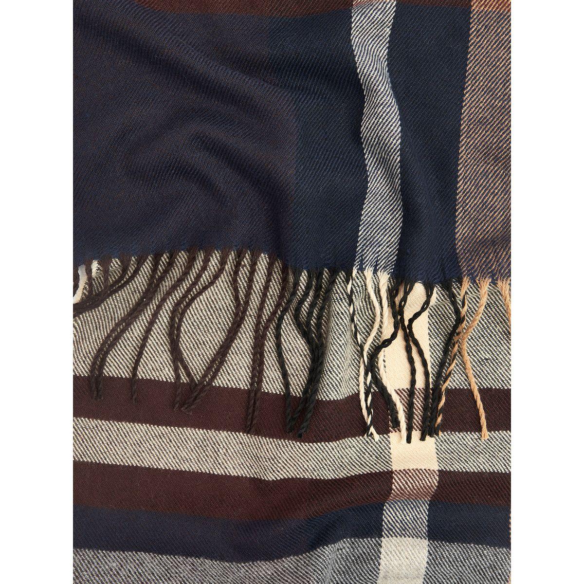 Styli Checked Long Woollen Scarf with Tassel Detail-women-winterwear-scarves-image-3