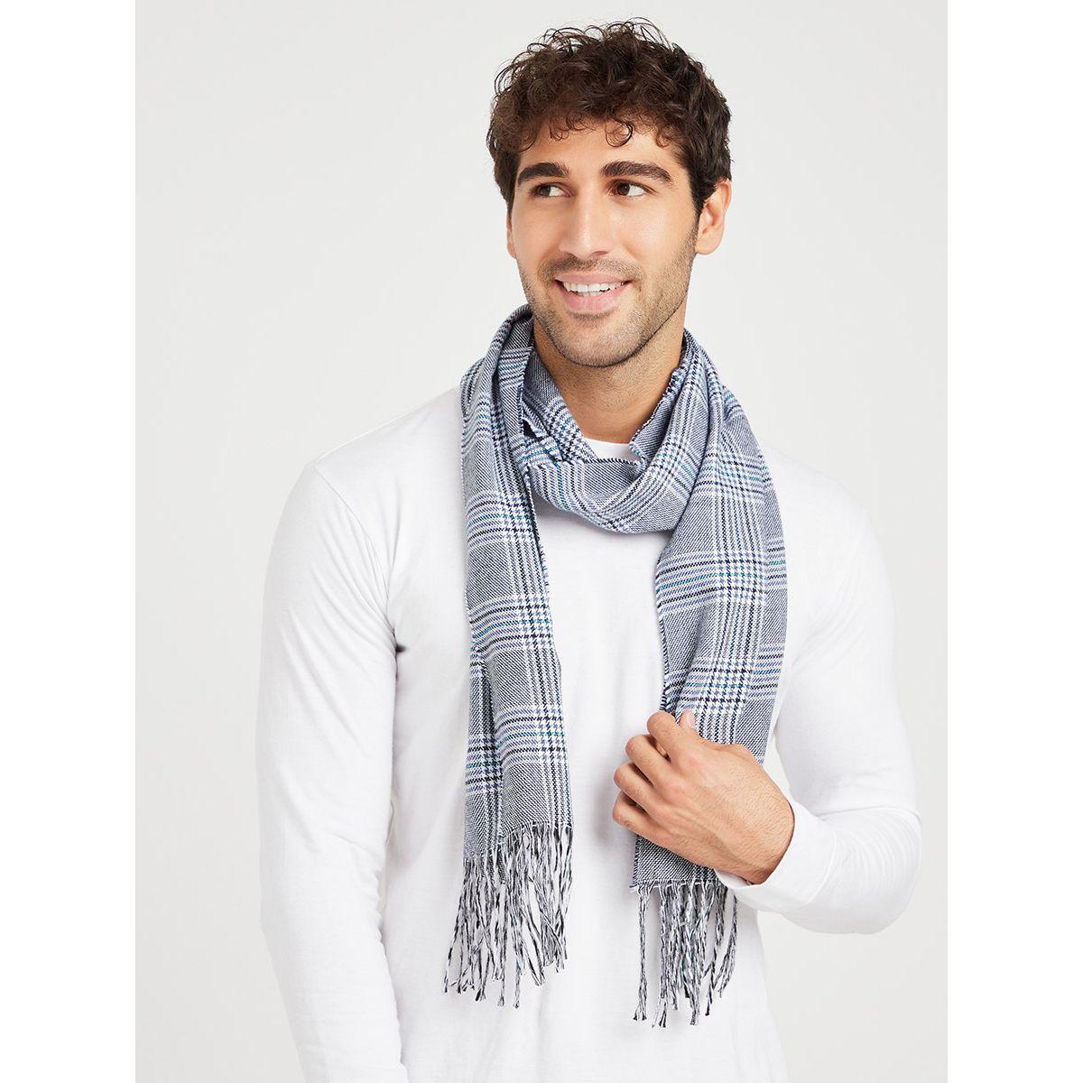 وشاح مطبع مربعات من ستايلي-women-winterwear-scarves-image-1