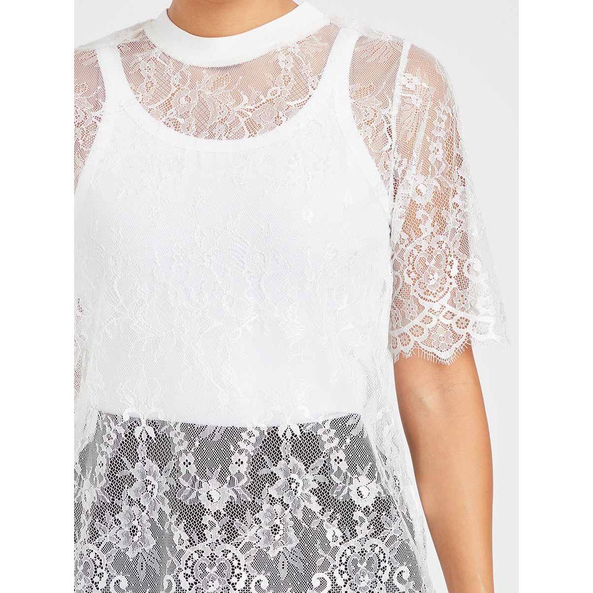 بلوزة مضلعة باكمام قصيرة من ريد تايب-women-clothing-shirtsandblouses-blouses-image-3