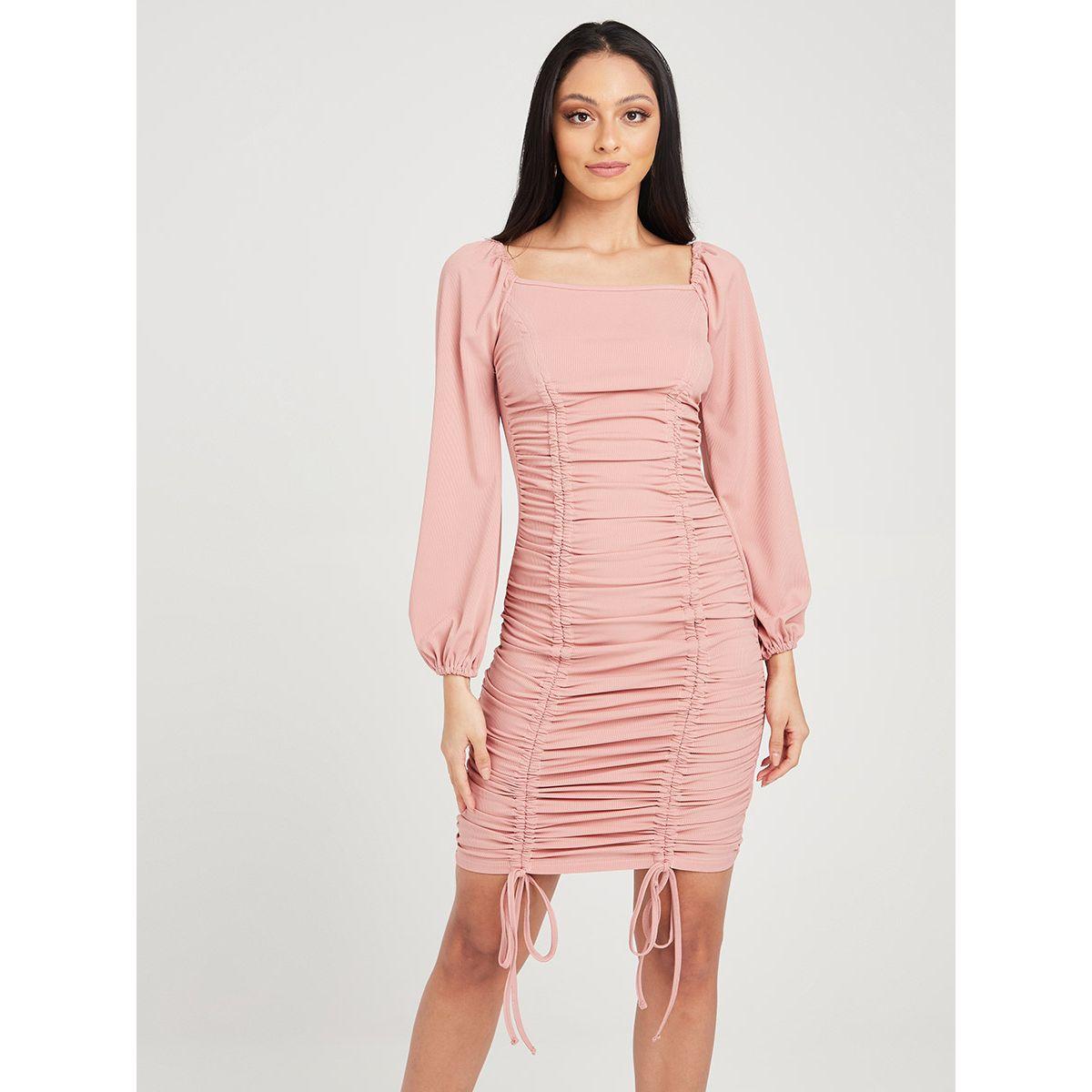 فستان قصير باكمام طويلة من ريد تايب-women-clothing-dresses-image-1