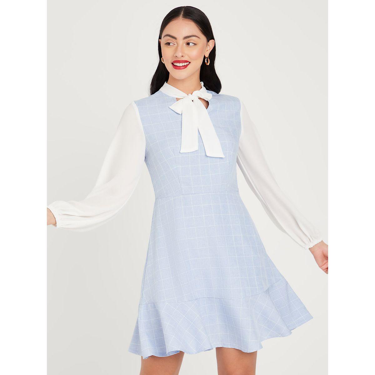 فستان قصير باكمام طويلة-women-clothing-dresses-image-1