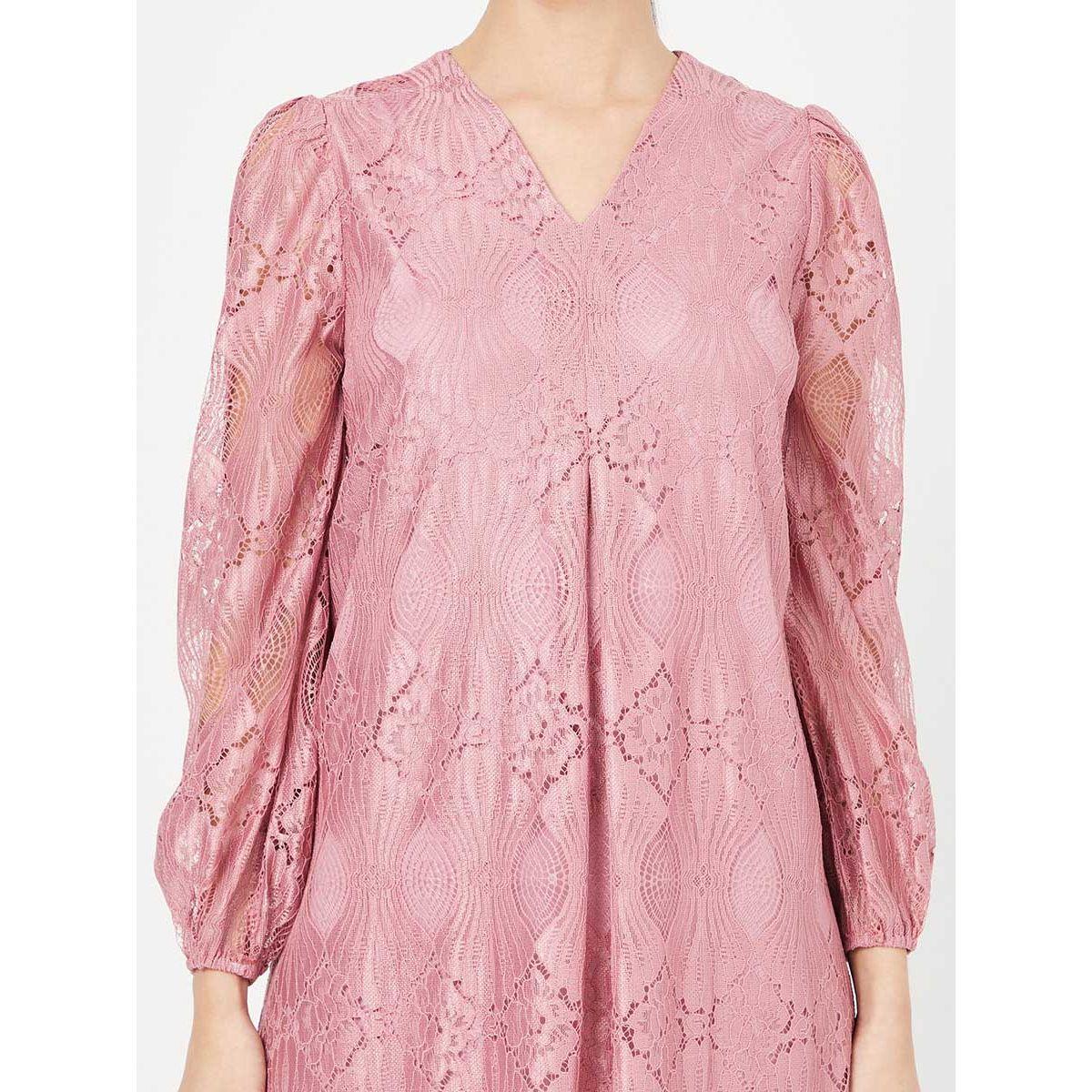فستان ميدي بتداخلات دانتيل-women-clothing-dresses-image-3