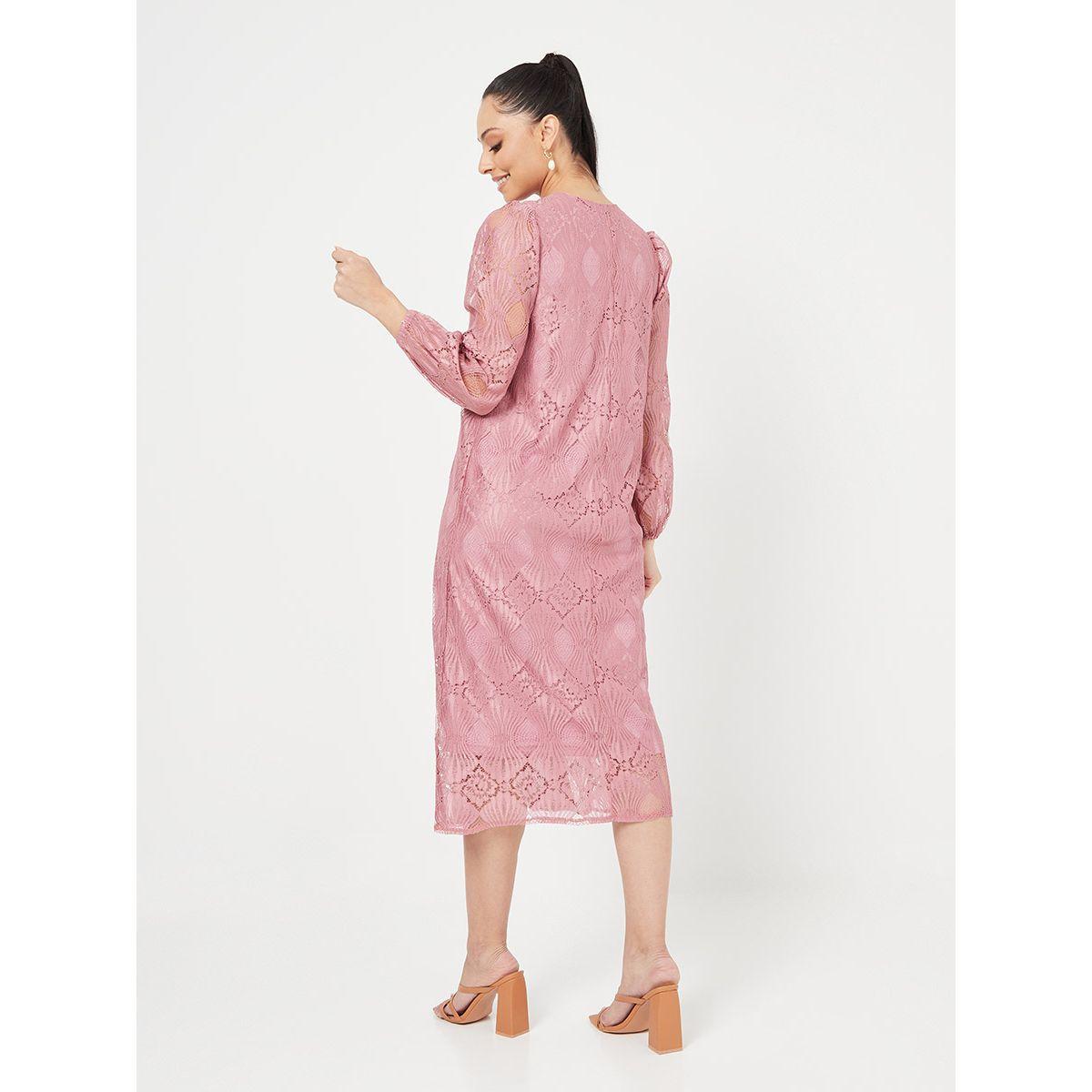 فستان ميدي بتداخلات دانتيل-women-clothing-dresses-image-4