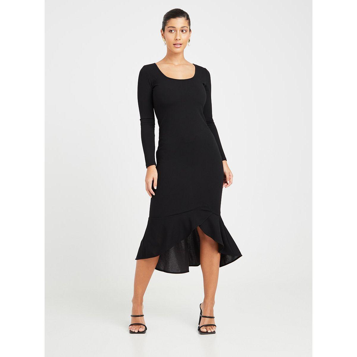 فستان ميدي باكمام طويلة-women-clothing-dresses-image-1