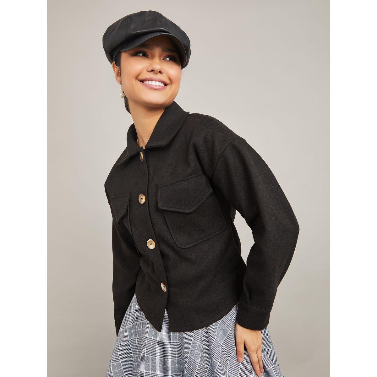 جاكيت صوف بجيوب وازرار-women-winterwear-coatsandjackets-jackets-image-3