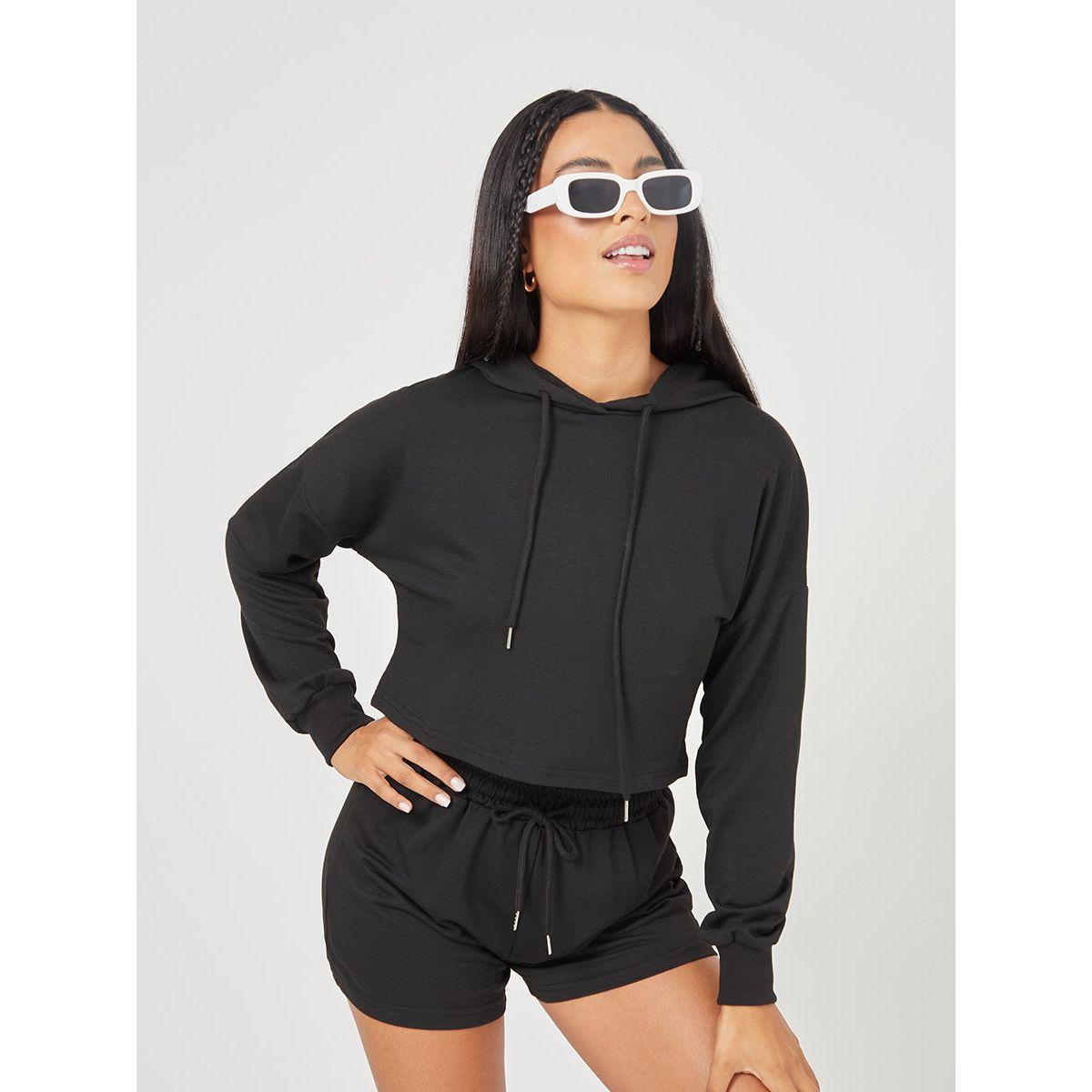 طقم منسق من ( سويت شيرت + شورت ) من ريد تايب-women-clothing-coordsets-image-3