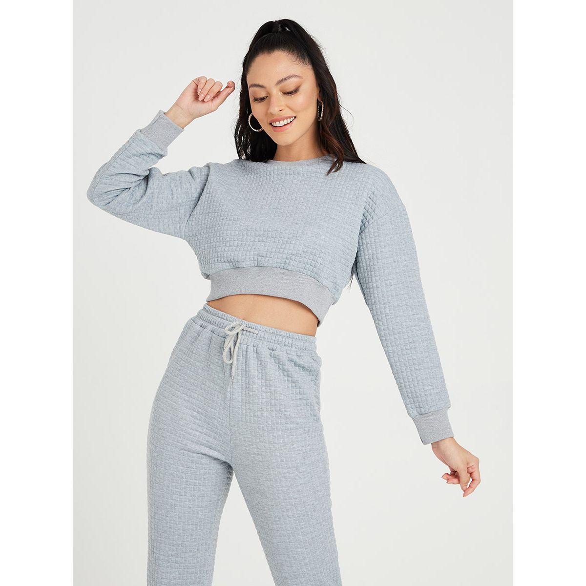 طقم منسق من ( سويت شيرت + جوغر ) من ريد تايب-women-clothing-coordsets-image-2