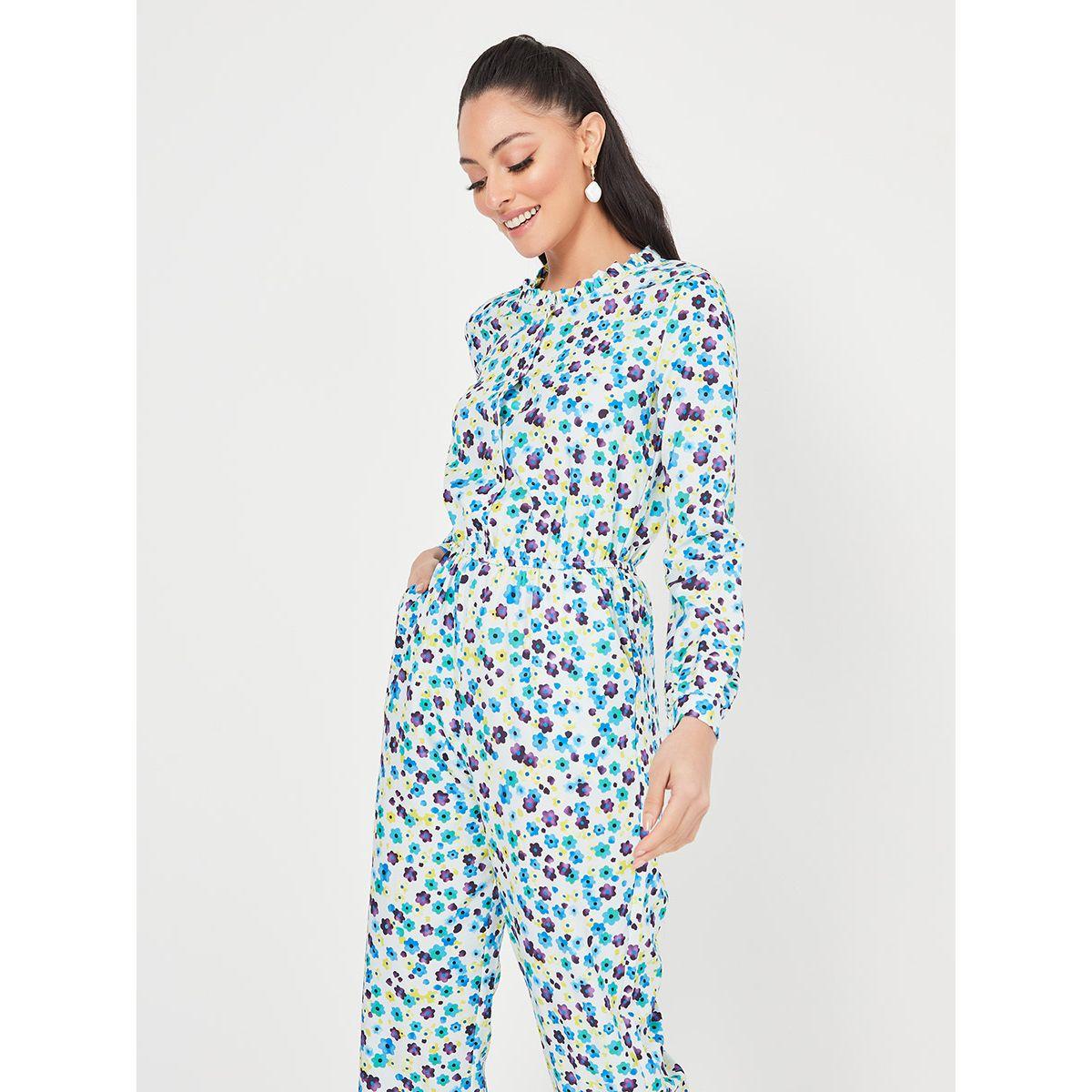 Styli Long Sleeves Floral Print Straight Leg Jumpsuit with Side Pocket-women-clothing-jumpsuits-image-2