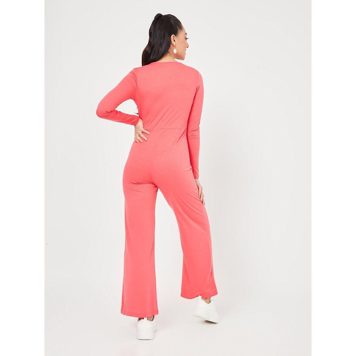 Styli Front Button Closure Long Sleeves Wide Leg Jumpsuit-women-clothing-jumpsuits-image-4