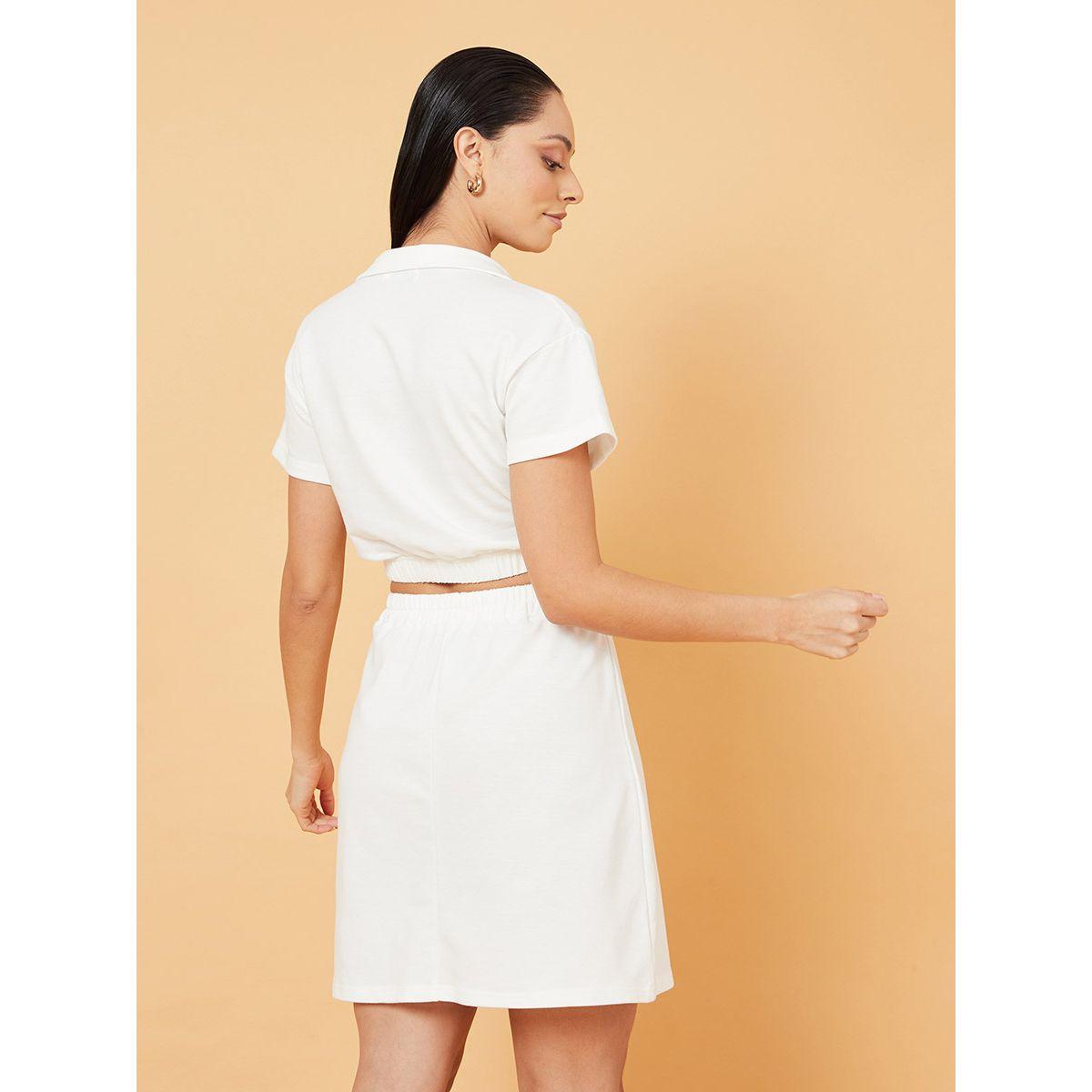 طقم منسق من ( بلوزة قصيرة + تنورة قصيرة ) من ريد تايب-women-clothing-coordsets-image-5