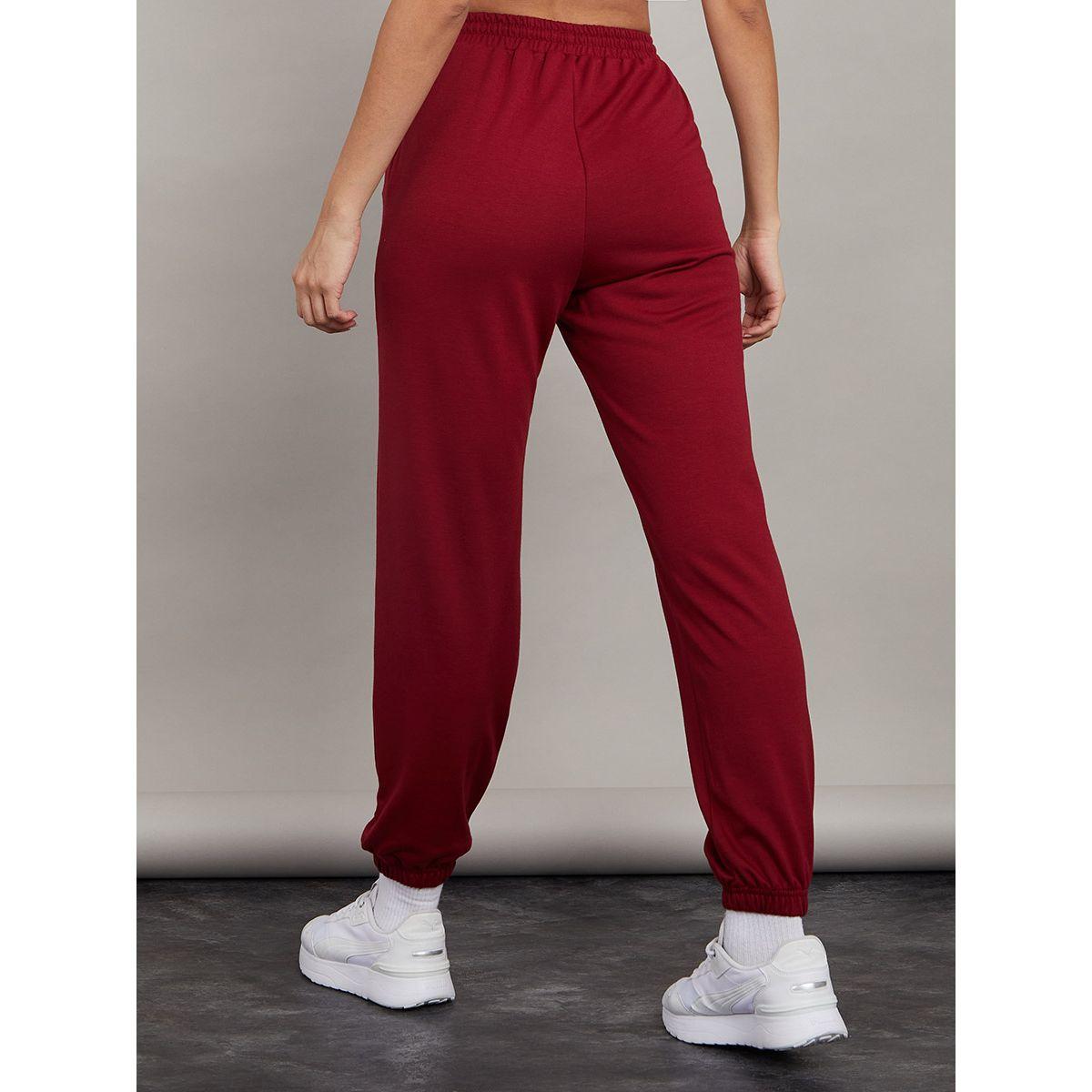 Styli Plain Straight Leg Cuffed Jogger-women-clothing-bottoms-joggers-image-4