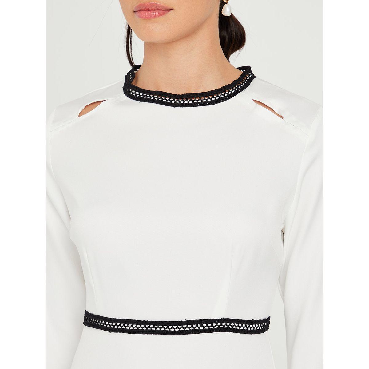 فستان ميدي بتداخلات كروشيه من ريد تايب-women-clothing-dresses-image-3